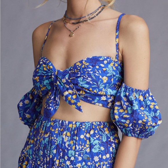 ✨ Set! Anthropologie Top and Skirt Set Sz L - Picture 3 of 5